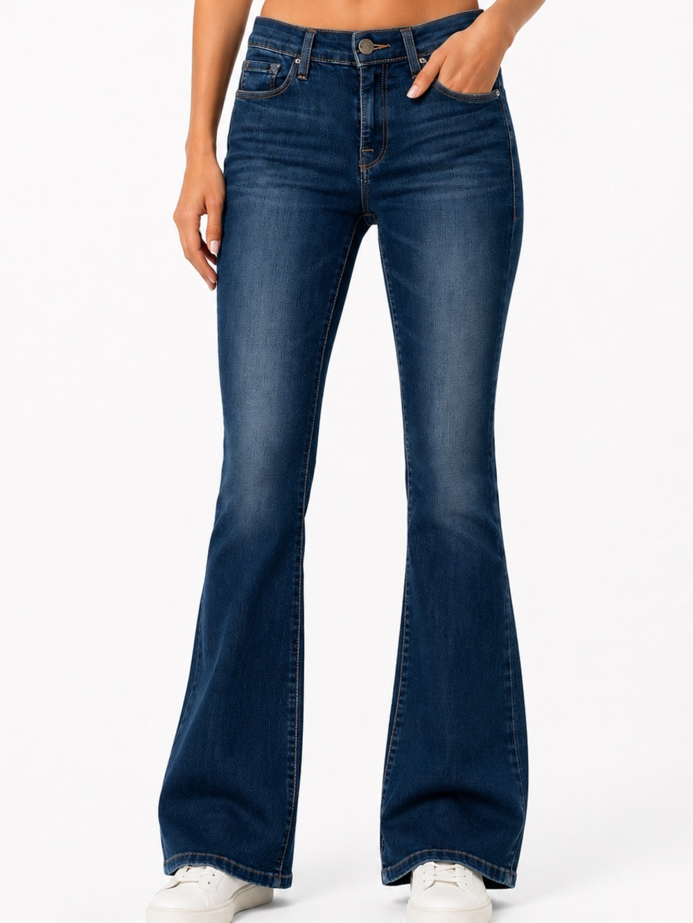 FRAME Le Skinny Flare Jeans Women’s 28 Blue Mid Rise Stretch Denim